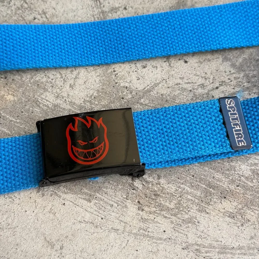 Vintage Spitfire Bighead Web skater Belt Blue One Size - Picture 2 of 8